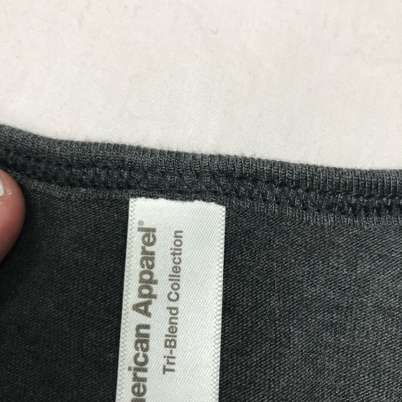 NEW 2 Pack American Apparel TriBlend Tri Blend Dark Gray Tank Top XS & S unisex - Picture 7 of 9